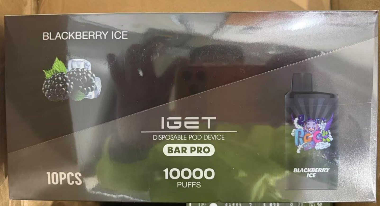Blackberry Ice IGET Bar Pro 10000 Puffs
